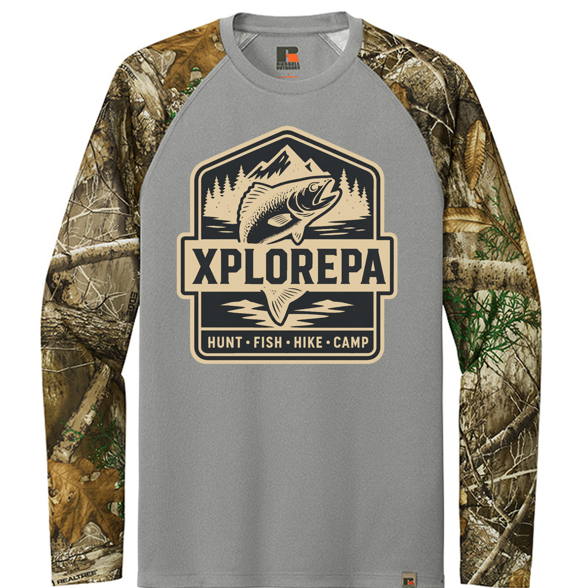 Grey Concrete Heather/ Realtree Edge - RU151LS - FRONT