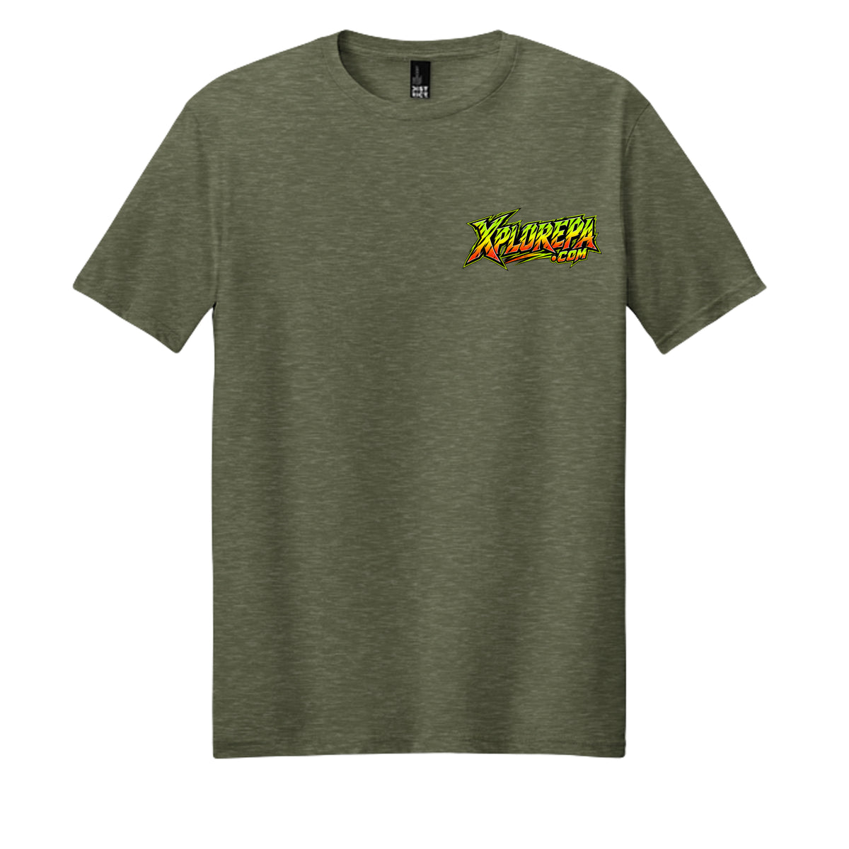 Heathered Olive - DM108 - FRONT