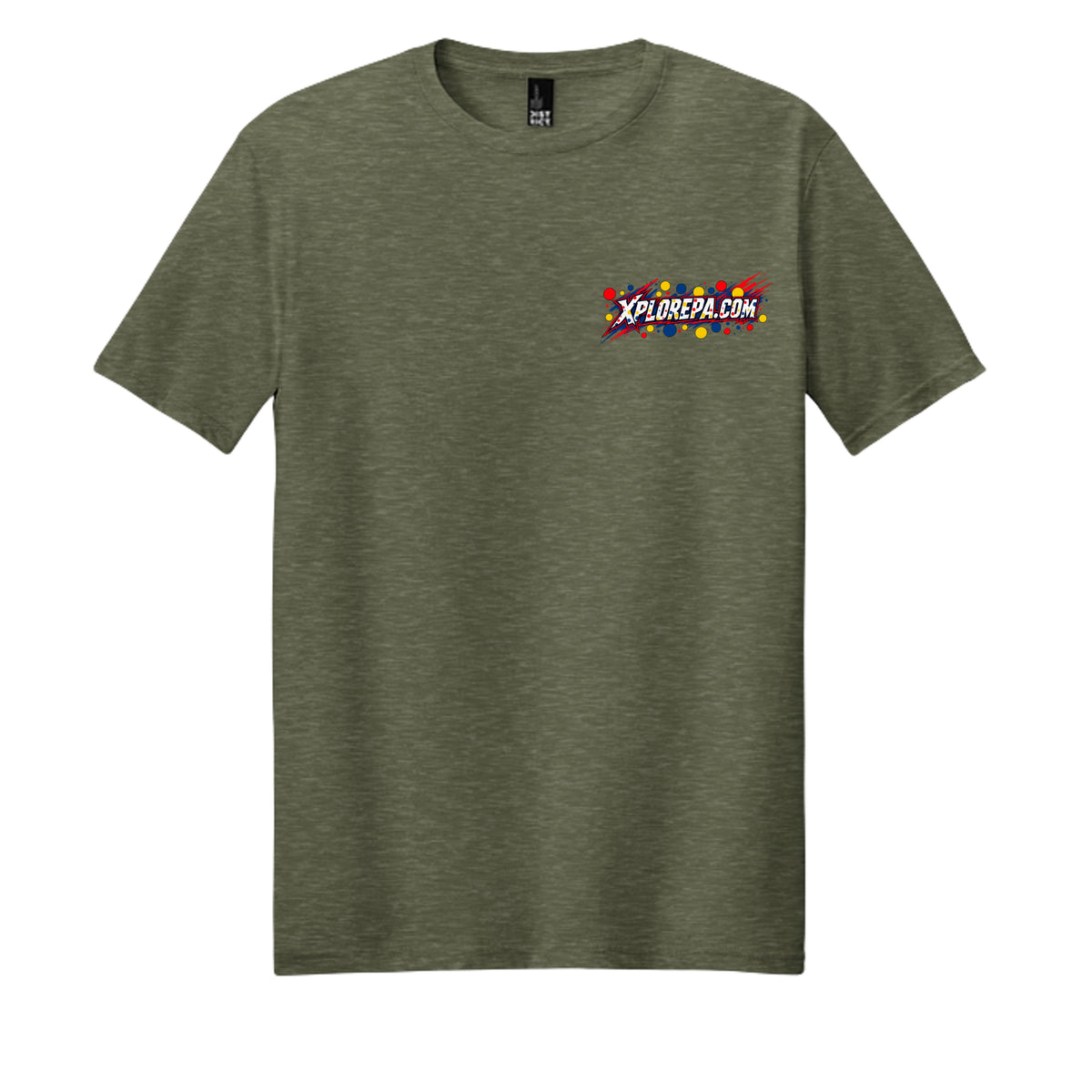 Heathered Olive - DM108 - FRONT